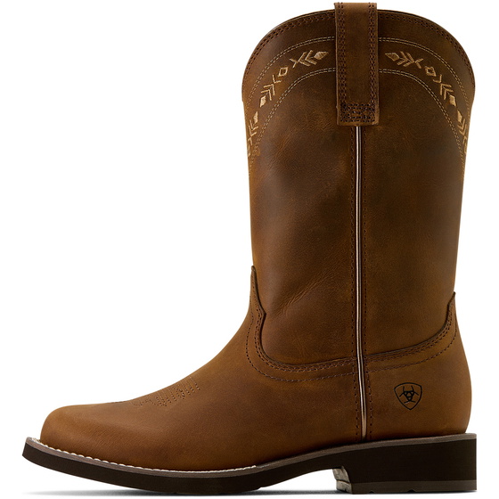 2026 Ariat Dames Kearney Rondneuzen Western Laars 10074354 - Distressed Brown